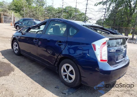 2012 Toyota Prius Four из США, поврежденный, VIN JTDKN3DU3C1609459